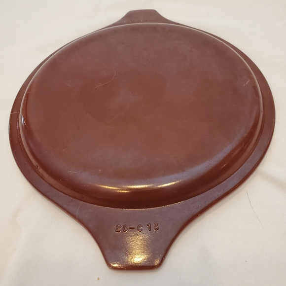 Pyrex 20-C13 Vintage Brown & White Casserole Baking Dish Cover Lid - Picture 2 of 8